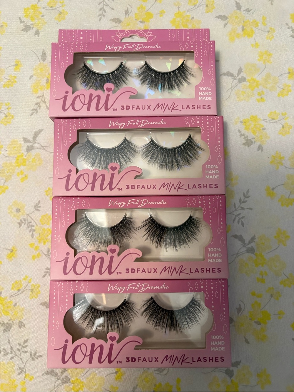 ioni 3D Faux Mink Lashes — Dramatic Black Volume